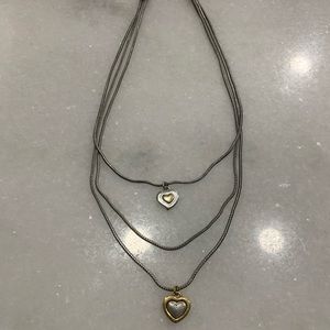 Brighton layered heart necklace